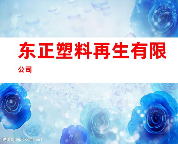 东正塑料再生有限公司