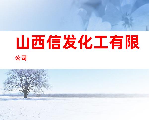 山西信发化工有限公司