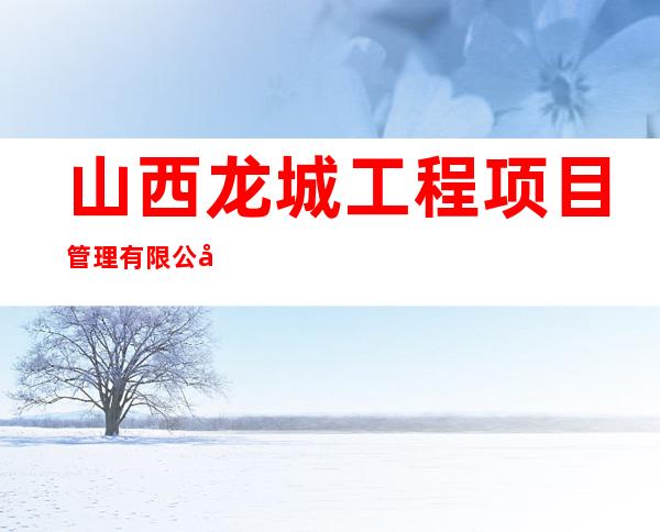 山西龙城工程项目管理有限公司