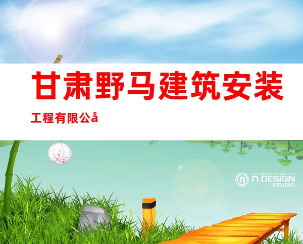 甘肃野马建筑安装工程有限公司