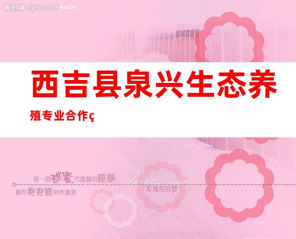 西吉县泉兴生态养殖专业合作社