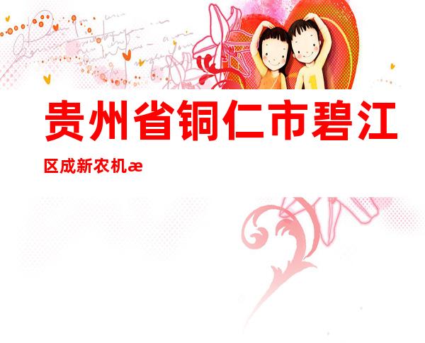 贵州省铜仁市碧江区成新农机有限公司